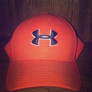 Bright orange golfing hat